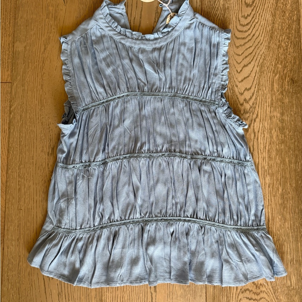 Elegant Boutique brand Before You denim blue Sleeveless Top